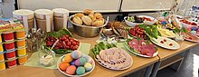 Foto Es gab jeden Tag in den Ferien ein leckeres Frühstücksbuffet.