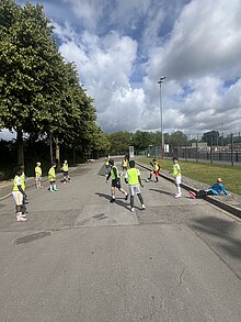 Foto: Kinder trainieren für den Jan-Wellem-Pokal.